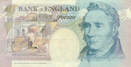 George Stephenson on £5