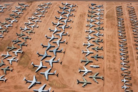 Aircraft Boneyard on The Boneyard Is Home To  33 Billion Worth Of Disused  Aircraft