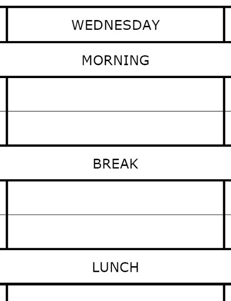 Download revision timetable template